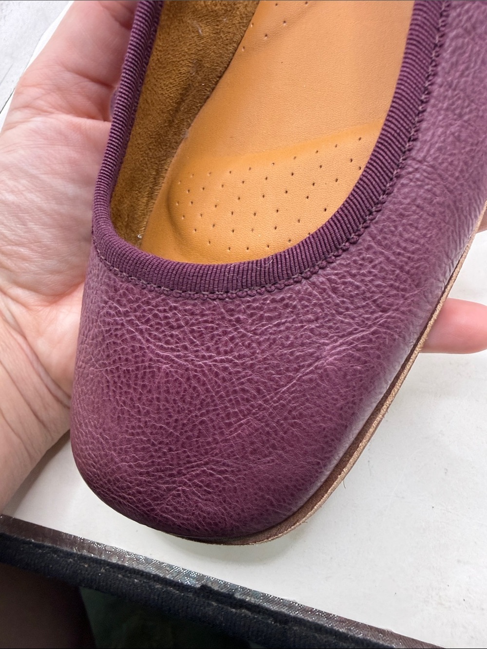 Kork Ease Purple Leather Ballet Flats Shoes Slip On Womens Size 8.5 M - Picture 11 of 16